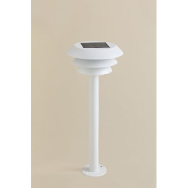 Lirano Roestvrijstalen Led-baken Voor Buiten Op Zonne-energie Wit - Sklum