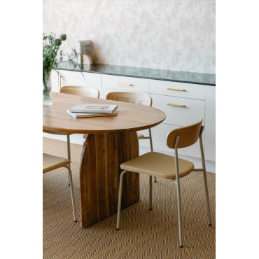 Ovale Eettafel In Acaciahout (200x100 Cm) Bedum Ash Brown - Sklum