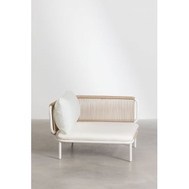 Hoekmodule Voor Roubly Modulaire Tuinbank Beige Amandelroos - Sklum