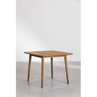 Vierkante Eettafel In Acaciahout (90 X 90 Cm) Tenay Acacia Bruin - Sklum