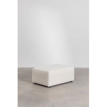 Bladerdeeg 90x60 Cm In Borjan Lamsvlees Chenille White - Sklum