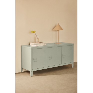 Pohpli Stalen Locker Tv-meubel Groen – Khaki - Sklum