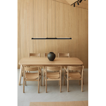 Uitschuifbare Eettafel In Eikenhout (220-320x95 Cm) Treveris Eikenhout - Sklum