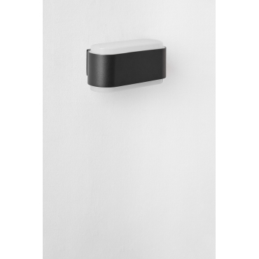 Led Buitenwandlamp In Aluminium Met 2 Ulenar Lichtpunten Zwart - Sklum