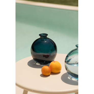 Vaas Van Gerecycled Glas Kimma Blauw – Pacific - Sklum