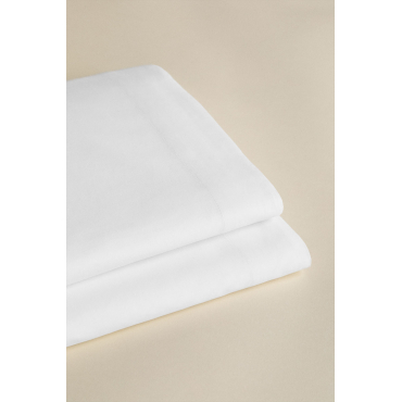 Lesia Laken Van Perkaalkatoen Met Een Draaddichtheid Van 180 Draden Wit & Bed 180cm (270 X 280 Cm) - Sklum