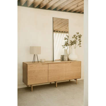 Treveris Eikenhouten Dressoir Eikenhout - Sklum