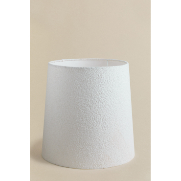 Delmore Bouclé Stoffen Lampenkap Wit - Sklum
