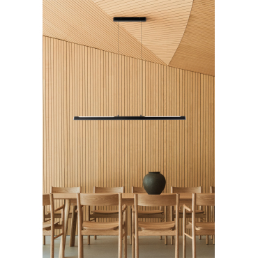 Lineaire Led Aluminium Plafondlamp (120 Cm) Egoy Zwart - Sklum