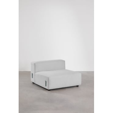 Centraal Module 105x113 Cm Voor Modulaire Bank Bruna Stof Gris Glacial - Sklum