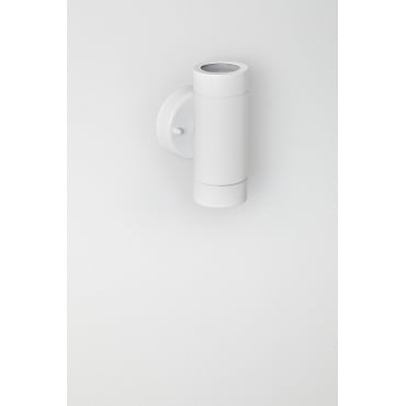 Wandlamp Voor Buiten In Roestvrij Staal Met 2 Lichtpunten Jaxten Wit - Sklum