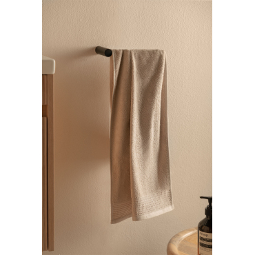 Wandhanddoekhouder Met Stang ↔︎20 Cm Voor Badkamer In Roestvrij Staal Devon Zwart - Sklum