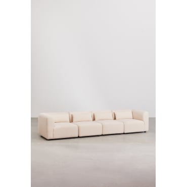 Fogler 4-delige Modulaire Bank Chenille Crème Beige - Sklum