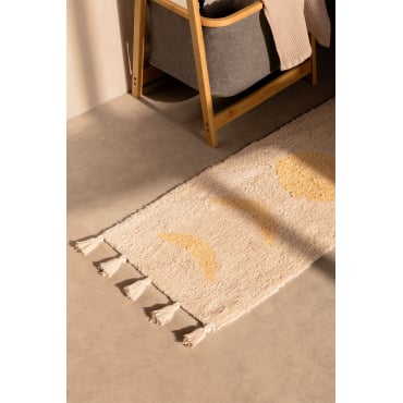 Katoenen Badmat (133x41 Cm) Nocti Beige – Crème - Sklum