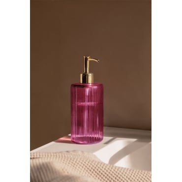 Glazen Zeepdispenser Jucar Roze - Sklum