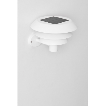 Solar Led Buitenwandlamp In Rvs Lirano Wit - Sklum