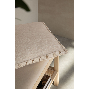 Vierkant Katoenen Kussen (45x45 Cm) Agibe Beige – Crème - Sklum