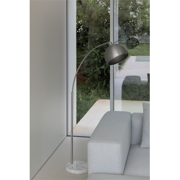 Diala Vloerlamp Grijs – Zilver - Sklum