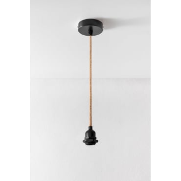Coyle Plafondlamp Voor Buiten, Kabel Zwart - Sklum