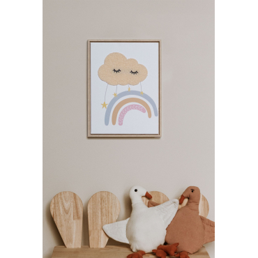 Decoratief Schilderij Met Textielstructuur (30x40 Cm) Timoty Kids Veelkleurig Soft - Sklum