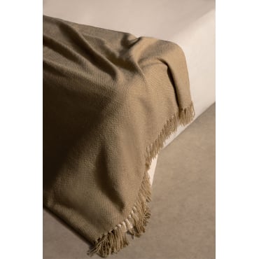 Manta Plaid Van Chenilla Maidina Bruin - Tarwe - Sklum