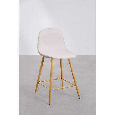Set Van 4 Glamm Hoge Krukken Beige – Crème & ↑65 Cm & Natuurlijk Hout - Sklum