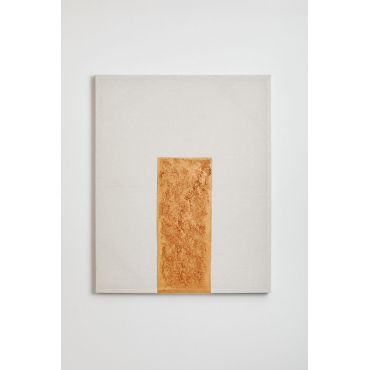 Decoratief Doek 80x100 Cm In Linnen Met Gipsstructuur Antia Mosterd - Sklum