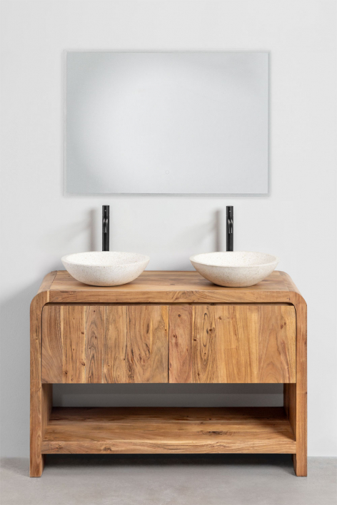 Vacry houten badkamermeubelset - Acacia Bruin