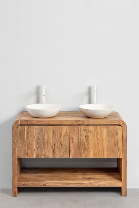 Vacry houten badkamermeubelset - Acacia Bruin