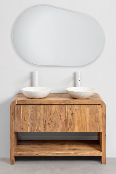 Vacry houten badkamermeubelset - Acacia Bruin