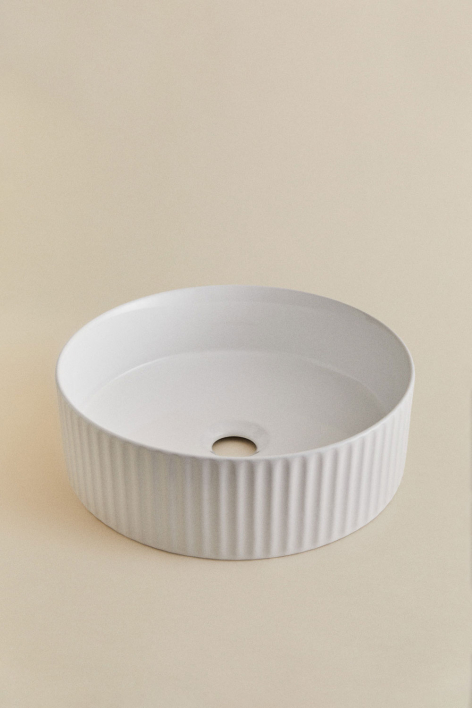 Ronde keramische wastafel Sinqua