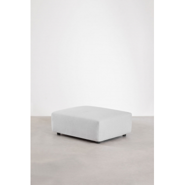 Poef (105x85 Cm) Voor Modulaire Bank Bruna Stof Gris Glacial - Sklum