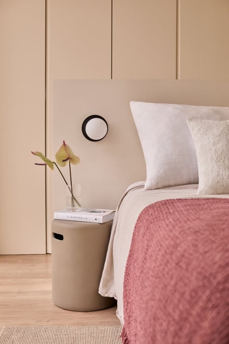 Ronde bijzettafel Ø35 cm in beton Biltet