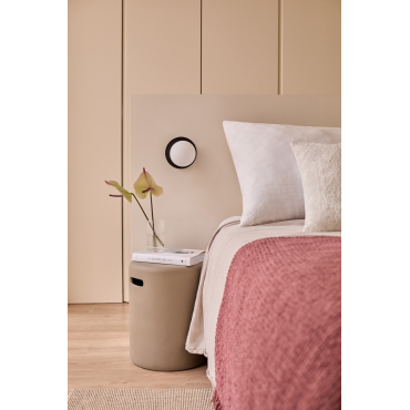 Ronde Cementen Bijzettafel (ø35 Cm) Biltet Grijs – Taupe – Koel - Sklum