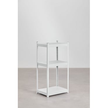Stalen Rekken Met 3 Planken (120x60 Cm) Crenzi Wit - Sklum