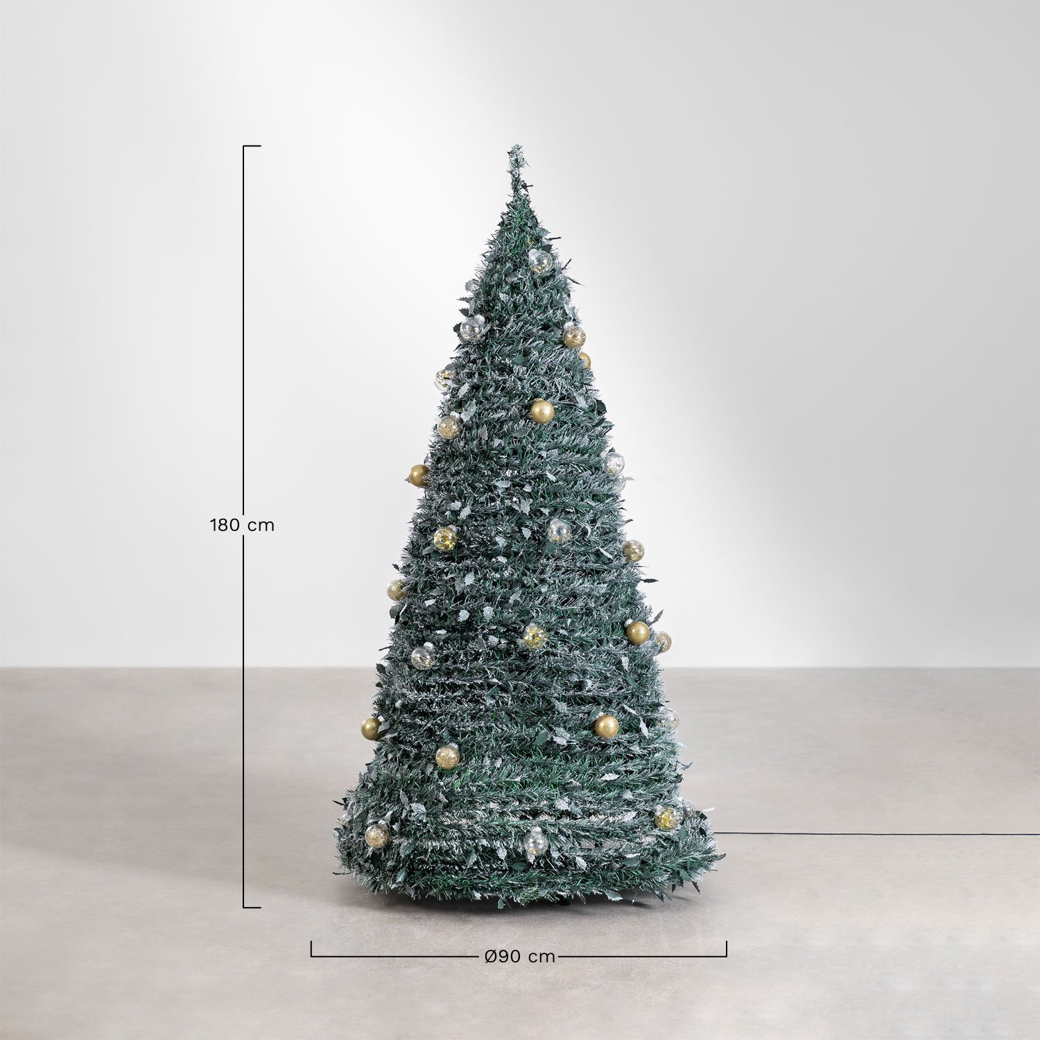 Taimy Opvouwbare Kerstboom met LED-verlichting , AFMETINGEN