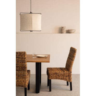 Set Van 2 Eetkamerstoelen Ataria Natuurlijk - Sklum