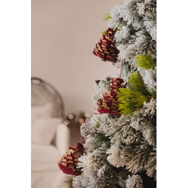 Set Van 3 Kerstversieringen Van Kiyoto-papier Granaat - Sklum