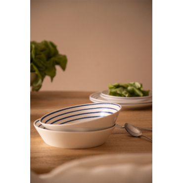 Pack Van 2 Diepe Borden In New Bone China Isolda Wit - Sklum
