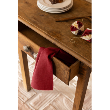 Set Van 2 Katoenen Servetten Viwela Design Rood – Bordeaux - Sklum