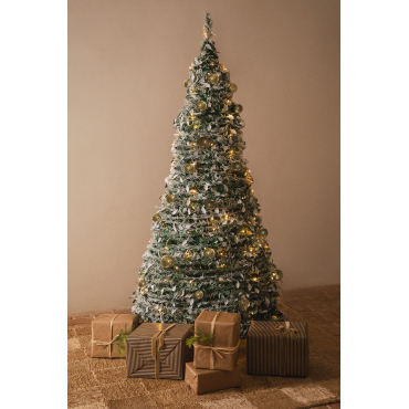 Opvouwbare Kerstboom Met Led-verlichting Taimy Goud & ↑210 Cm - Sklum