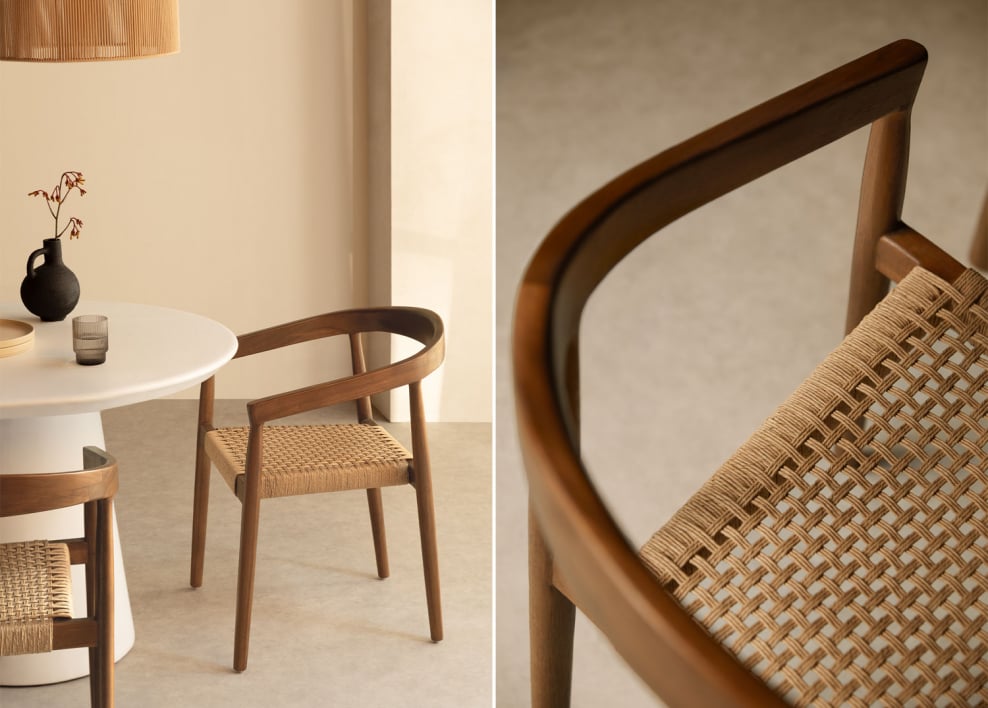 Visby Design teakhouten eetkamerstoel - teakhout