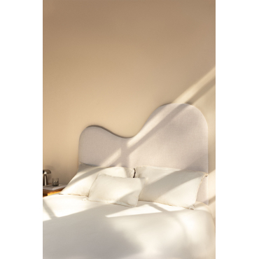 Barina Hoofdeinde Voor Bed Van 150 Cm Beige – Linnen & 150 Cm - Sklum
