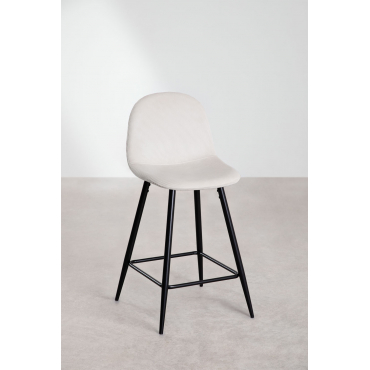 Hoge Kruk Van Glamm Corduroy Beige – Linnen & ↑65 Cm & Zwart - Sklum