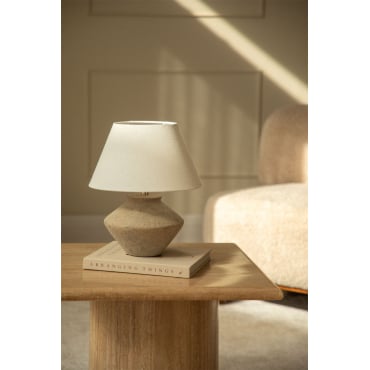 Toivo Tafellamp Beige – Crème - Sklum