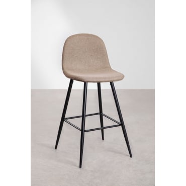 Glamm Hoge Kruk Grijs – Taupe & ↑75 Cm & Zwart - Sklum