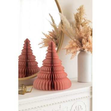 Kerstboom Van Papier Noelle Roze & ↑31 Cm - Sklum