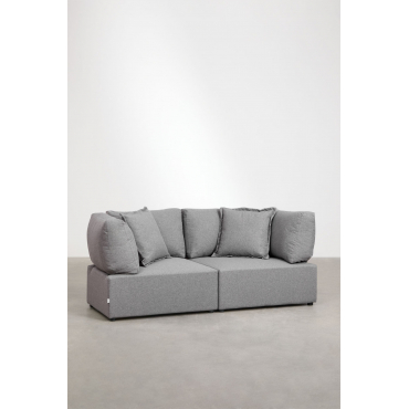 2-delige Modulaire Bank Met 2 Kata Hoekstoelen Grijs - Sklum
