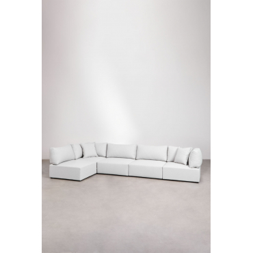 Kata 5-delige Modulaire Hoekbank Crème Beige - Sklum