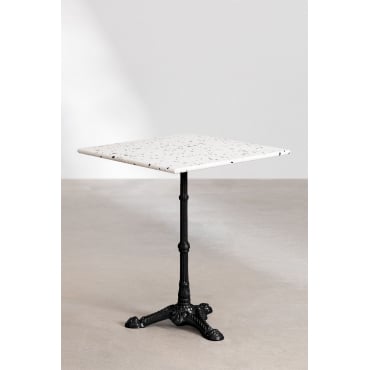 Vertuo Terrazzo Bartafel Wit & Vierkant & Zwart - Sklum